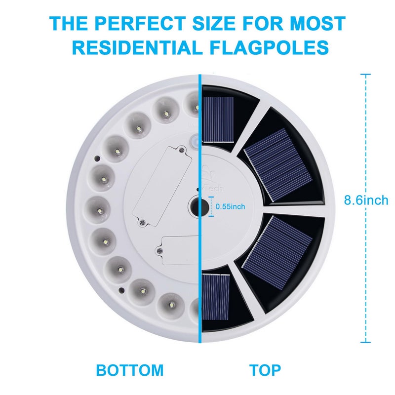 Sunnytech Solar Power Flag Pole Flagpole Light Auto Active Green Energy Factory Direct Supply - Image 5